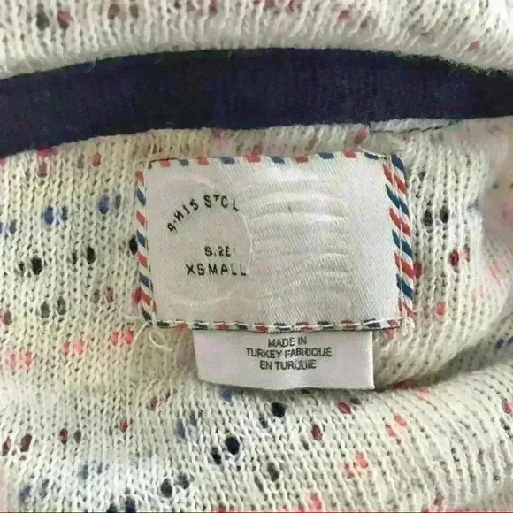 Anthropologie Postage Stamp Malu Spacedye Cropped Sweater - Picture 7 of 7